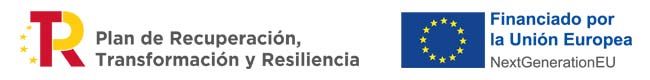 Plan de transformación, recuperación y resiliencia gobierno de españa. Financiado por la Unión Europea, Fondos FEDER
